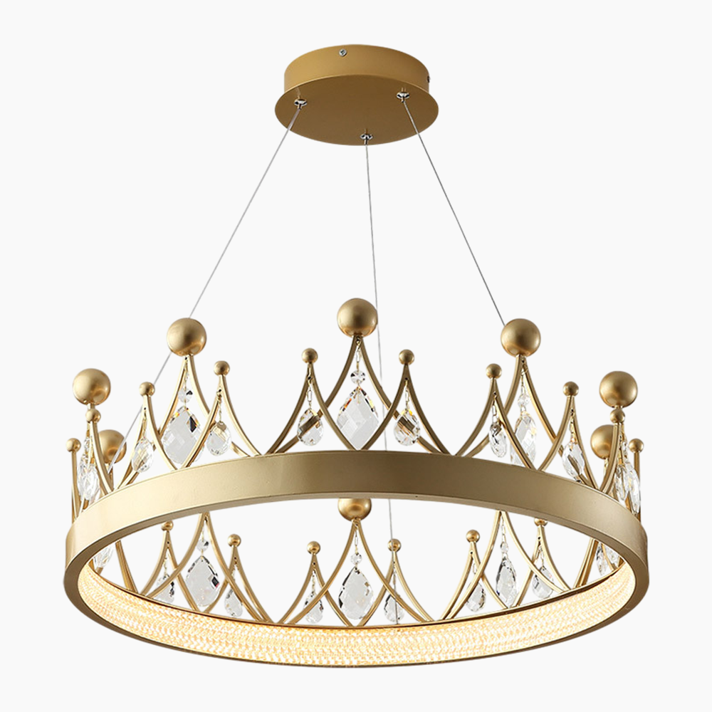 Nordic Style Crown Crystal Chandelier