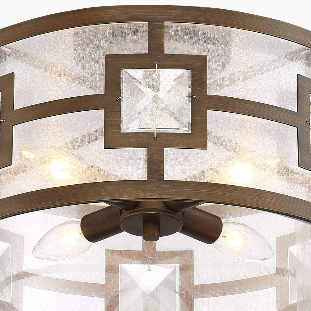 Warm Bronze Ceiling Light