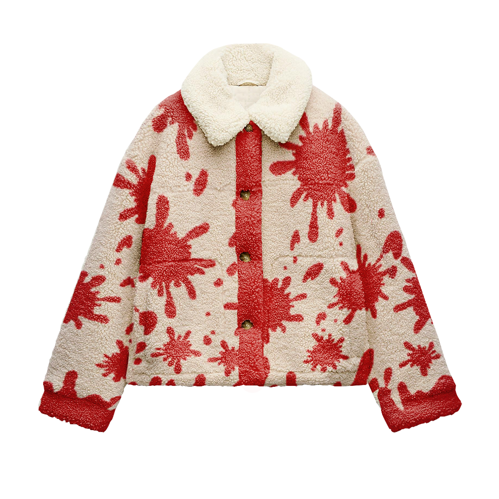 Festive Snowflake Fleece Jacket - FASHION