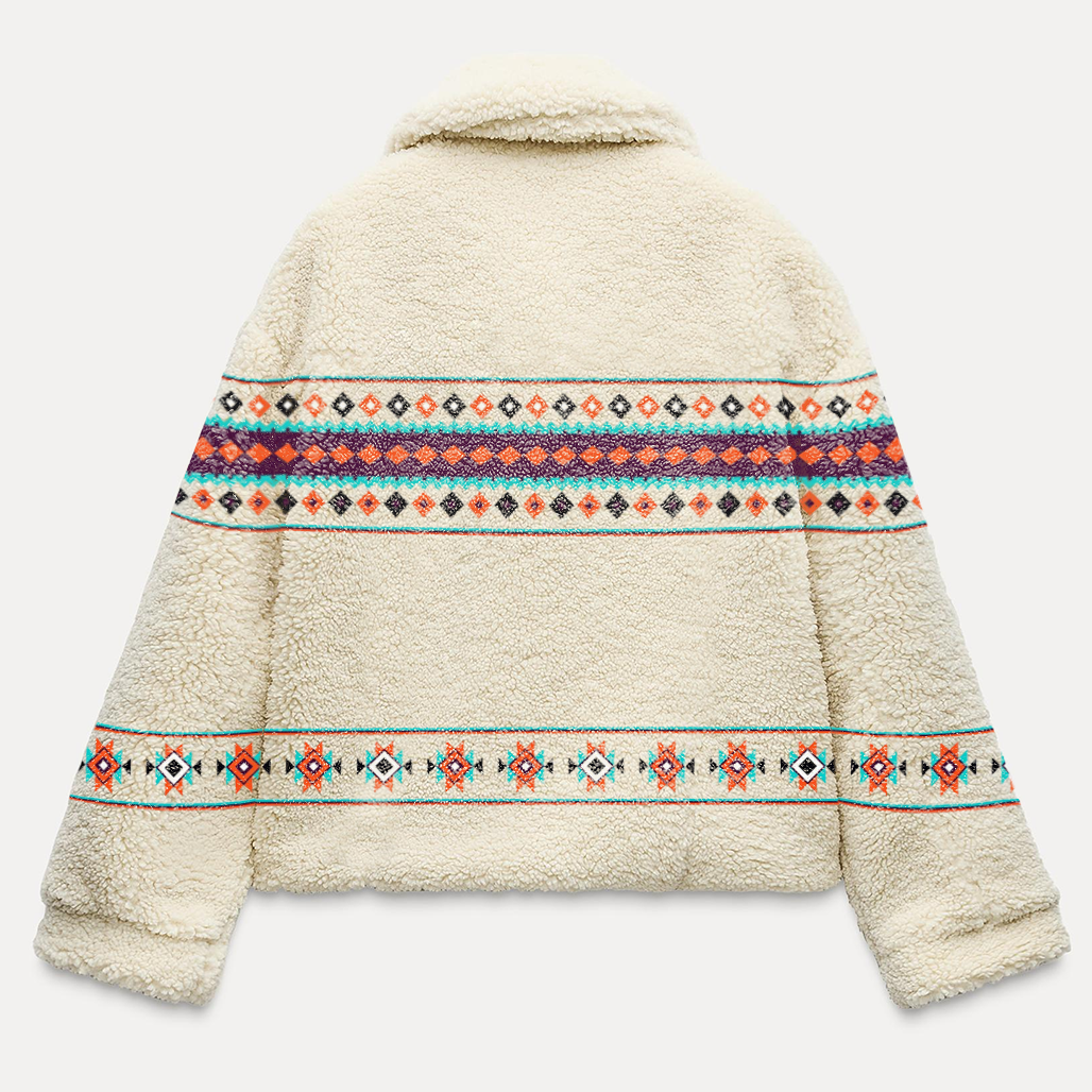 Cultural Heritage Sherpa Coat - FASHION