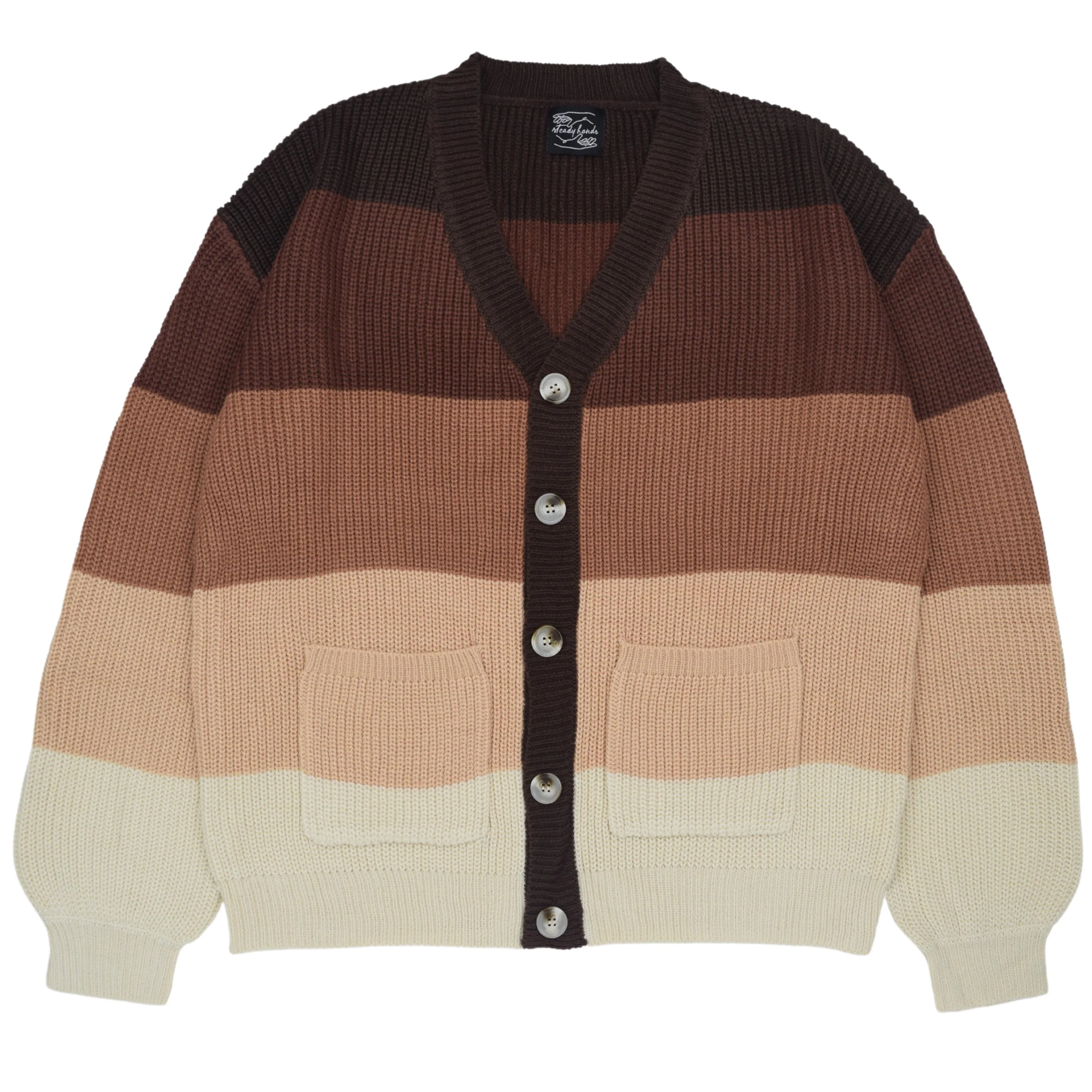 Brown Gradient Cardigan - FASHION