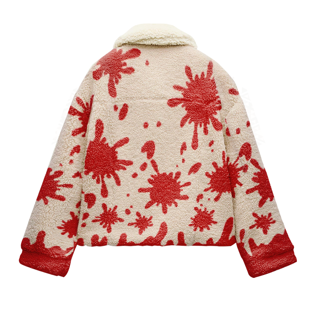 Festive Snowflake Fleece Jacket - FASHION
