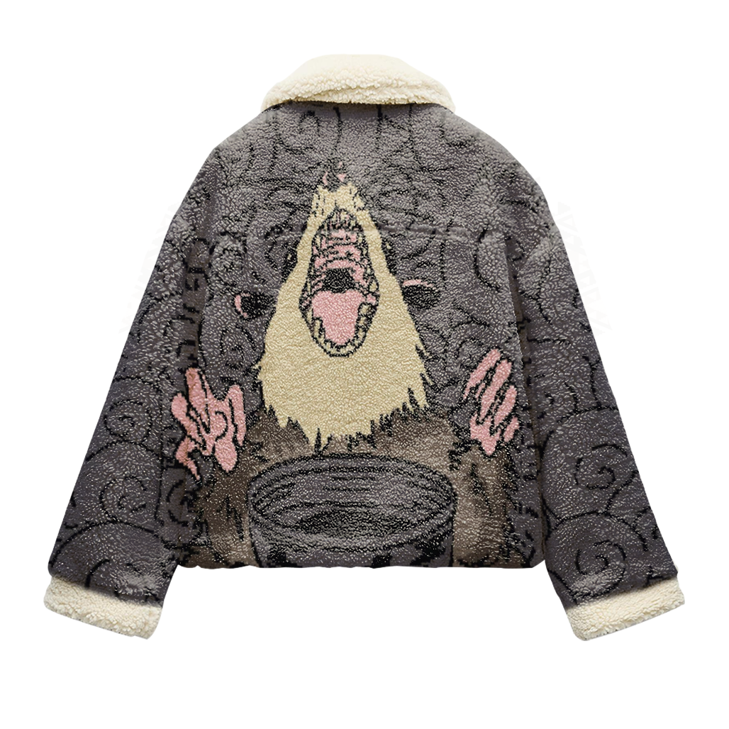 Cuddly Monkey Sherpa Jacket - FASHION